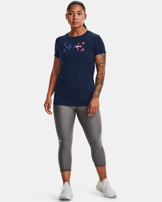 Women's UA Freedom Hook T-Shirt, Navy, pdpMainDesktop image number 2